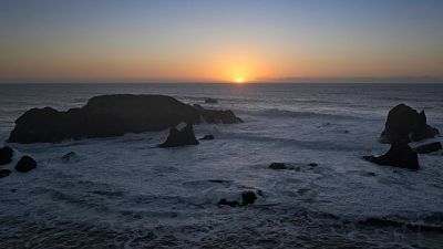 Sunset over the Pacific
Fort Bragg, CA yielded some very colorful sunsets, especially considering the clear skies.
