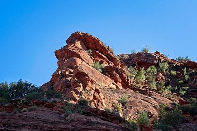 Red Rocks in the Sun
Morning sun on characteristic red rock point
