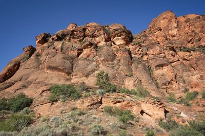 Sentinel Rocks
This Red Rock Canyon view is typical of what we saw in this beautiful park, and it was only just across the road from our campground!
