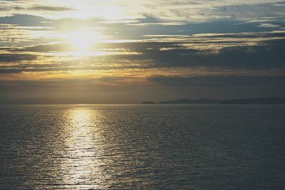 Sunrise in Stephen's Passage
Up early for a golden sunrise cruising into Juneau through Stephen's passage.

